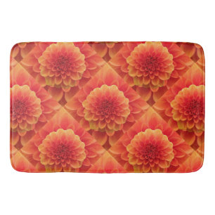 Tapis De Bain Orange Dahlia