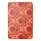 Tapis De Bain Orange Dahlia (devant Vertical)