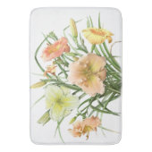 Tapis De Bain Orange Daylily Garden Floral Design (devant Vertical)