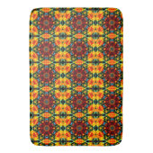 Tapis De Bain Orange Florale (devant Vertical)