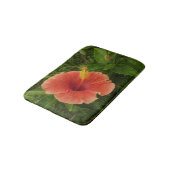 Tapis De Bain Orange Hibiscus Flower Tropical Floral (Angle)