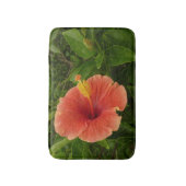 Tapis De Bain Orange Hibiscus Flower Tropical Floral (Devant (Vertical))