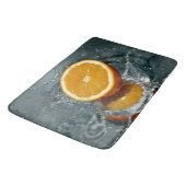 Tapis De Bain orange juteuse positive pour l'humeur vitaminée (Angle)