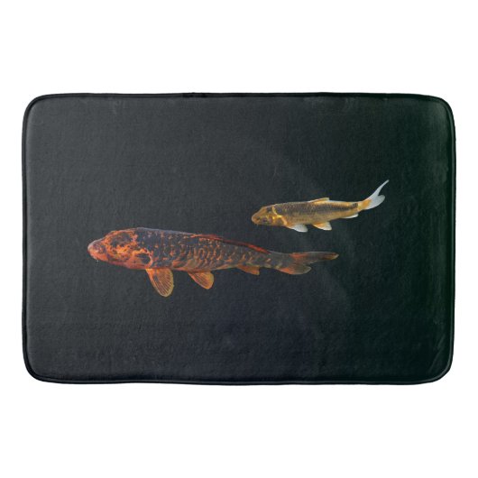 Tapis De Bain Orange Koi et Gold Koi (Devant)