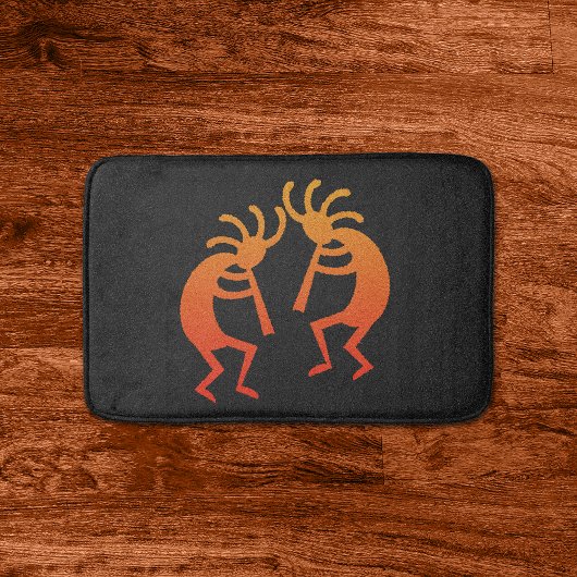 Tapis De Bain Orange Kokopelli Sud-Ouest