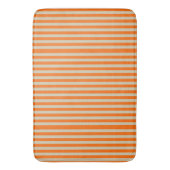 Tapis De Bain Orange moderne et rayé beige (devant Vertical)
