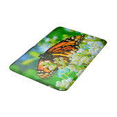 Tapis De Bain Orange Monarque Papillon Photo Moderne Simple Bold (Angle)