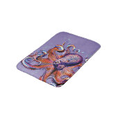 Tapis De Bain Orange octopus et violet (Angle)