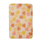 Tapis De Bain Orange Rustique Botanique Feuille Motif Automne (Devant (Vertical))