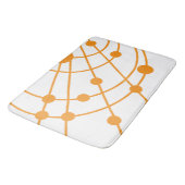 Tapis De Bain Orange Web (Angle)
