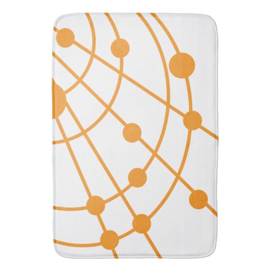 Tapis De Bain Orange Web (devant Vertical)