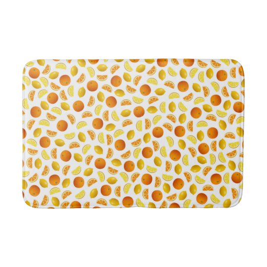 Tapis De Bain Oranges et citrons (Devant)
