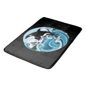 Tapis De Bain Orca Killer Whale Blue Ocean (Angle)