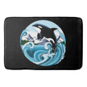 Tapis De Bain Orca Killer Whale Blue Ocean (Devant)