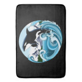 Tapis De Bain Orca Killer Whale Blue Ocean (devant Vertical)