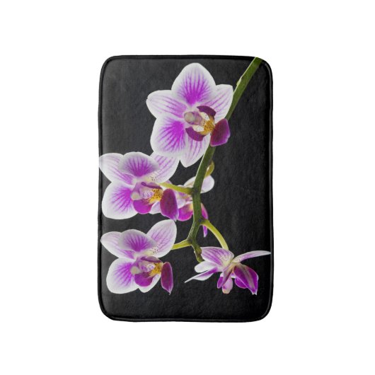 Tapis De Bain Orchidée blanche et violette (Devant (Vertical))