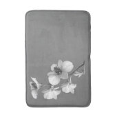 Tapis De Bain Orchidée blanche sur le Mat de bain gris L (Devant (Vertical))