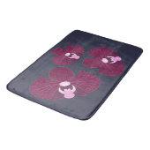 Tapis De Bain Orchidées Abstraites profondes et roses (Angle)