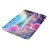 Tapis De Bain Orchidées roses (Angle)