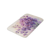 Tapis De Bain Orchidées violettes Aquarelle Art (Angle)