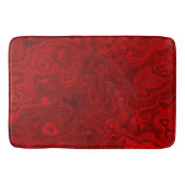 Tapis De Bain Oreiller à lancer Abstrait marbré rouge (Devant)