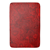 Tapis De Bain Oreiller à lancer Abstrait marbré rouge (devant Vertical)