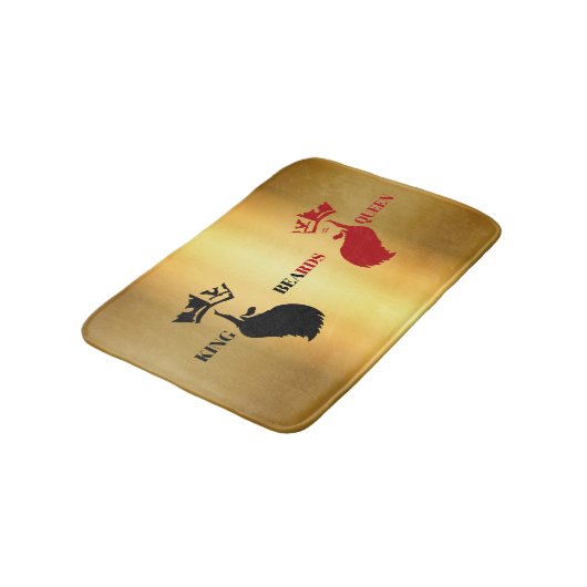 Tapis De Bain Oreilles King&Queen sur or (Angle)