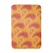 Tapis De Bain Oriental Orange Perse Motif Paisley (Devant (Vertical))