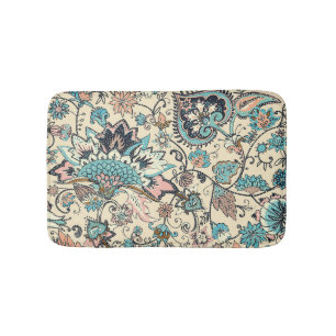 Tapis De Bain Oriental Paisley : Elégance Textile Stylisée.