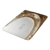 Tapis de bain orné doré (Angle)