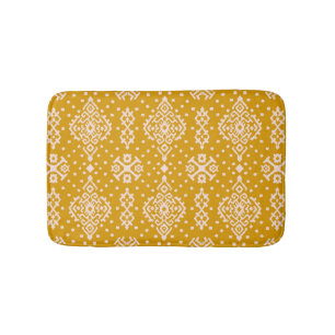 Tapis De Bain Ornement folklorique Ikat - texture ethnique.