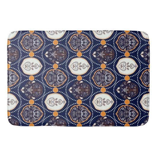 Tapis De Bain Ornement Motif sans couture abstrait (Devant)