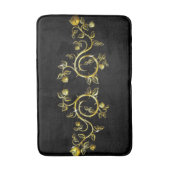 Tapis De Bain ornement rose (Devant (Vertical))