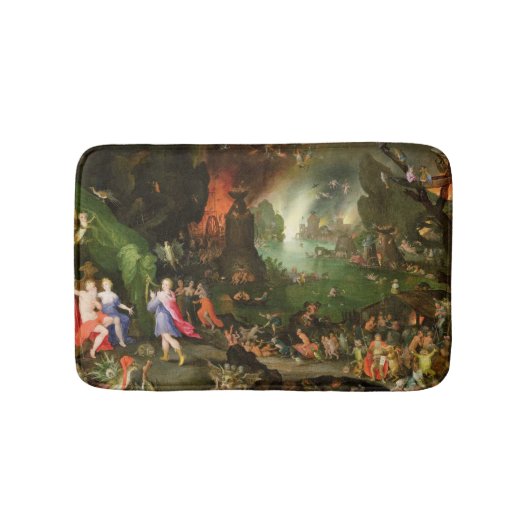 Tapis De Bain Orphée avec une harpe jouant à Pluton (Devant)