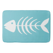 Tapis De Bain Os de poisson blanc côtier (Devant)