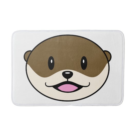 Tapis De Bain Otter souriant mignon (Devant)