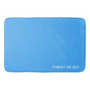 Tapis De Bain Oubliez-moi le nom de la couleur bleue