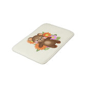 Tapis De Bain Ours avec fleurs (Angle)