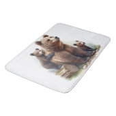 Tapis De Bain Ours Brown avec deux petits (Angle)