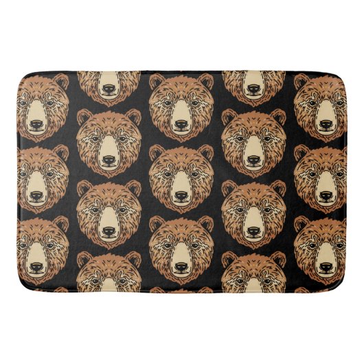 Tapis De Bain Ours Brown pour l'automne (Devant)