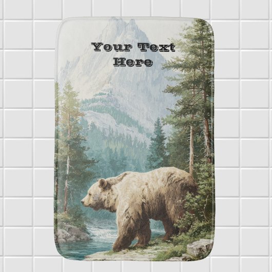 Tapis De Bain Ours Brun