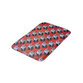 Tapis De Bain Ours de panda à Santa Hat sur Rouge (Angle)
