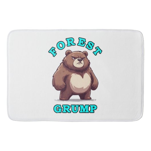 Tapis De Bain Ours drôle (Devant)