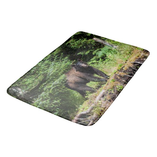 Tapis De Bain Ours noir Alpha (Angle)
