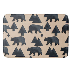 Tapis De Bain Ours noir de loge