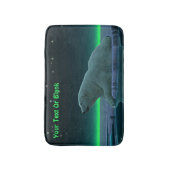 Tapis De Bain Ours polaire à bord de glace (Devant (Vertical))