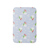 Tapis De Bain ours polaire amusant père Noël (Devant (Vertical))