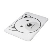 Tapis De Bain Ours polaire caricature mignon (Angle)
