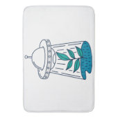 Tapis De Bain OVNI Alien (devant Vertical)