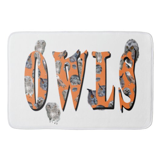 Tapis De Bain Owls Est Le Nom, (Devant)
